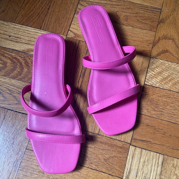 ASOS Shoes - ASOS pink sandal slides with .75 inch heel